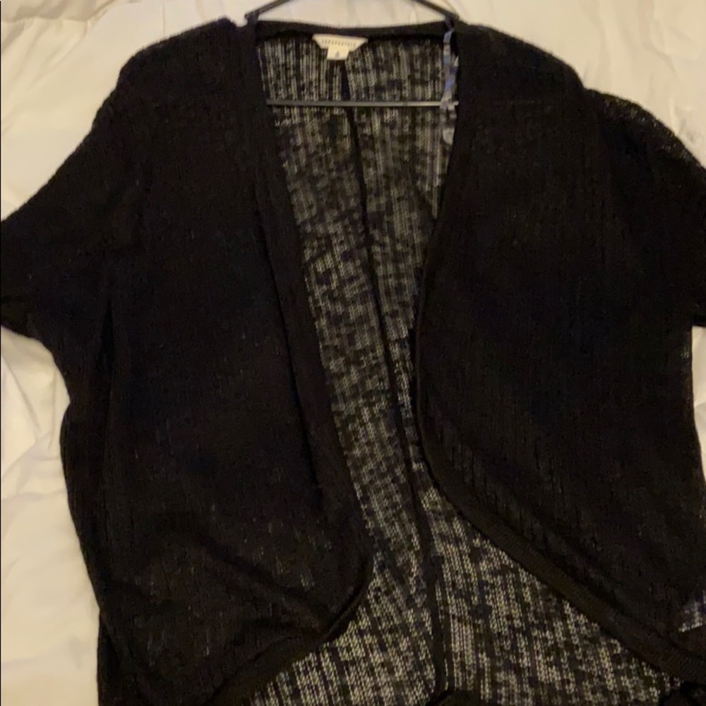 Black cardigan